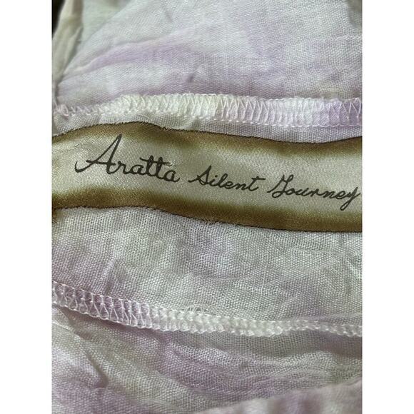 Aratta Silent Journey dress/tunic, white, small, vacation, asymmetric, breezy - Picture 6 of 7